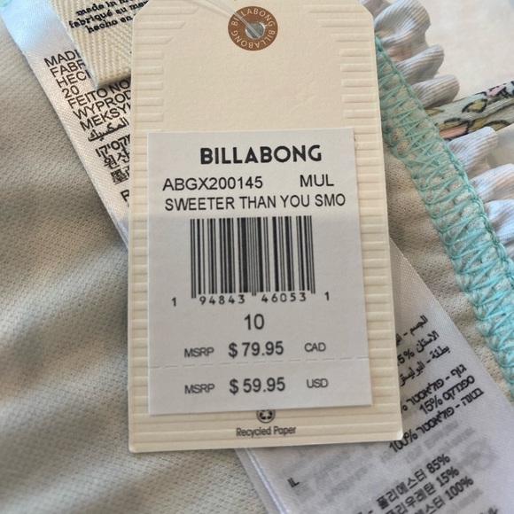 Billabong Girls Swim Top - Picture 4 of 4